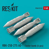 Reskit RS48-0142 RBK-250-275 AO-1 Cluster bomb (4 pcs.) 1/48