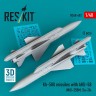 Reskit 48602 Kh-58U missiles with AKU-58 (2 pcs.) 1/48