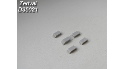 Zedval D35021 Containers of explosive reactive armor &quot;Kontact-3&quot; type &quot;A&quot; 1/35