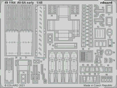 Eduard 491164 AV-8A early (KIN) SET 1:48