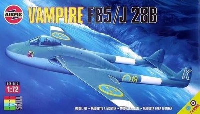 Airfix 03064 Vampire Fb5/J 28B 1/72