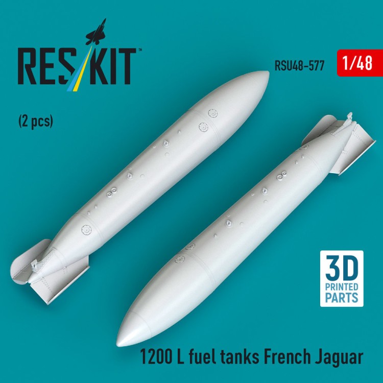 Reskit U48577 1200 L fuel tanks French Jaguar (2 pcs.) 1/48
