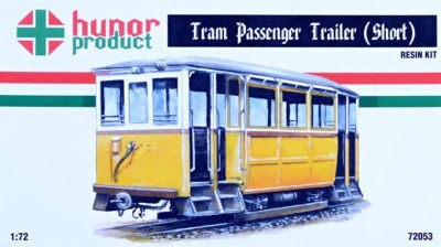 Hunor Product 72053 Tram Passenger Trailer - short (resin kit) 1/72