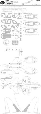 New Ware NWA-M0281 1/48 Mask Su-27 Flanker B EXPERT (HOBBYB 81711)