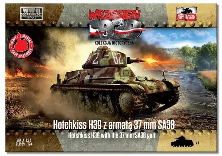 First To Fight 72128 Hotchkiss H39 with the 37 mm SA38 gun 1/72