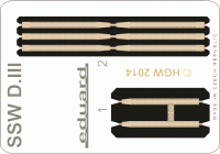 Eduard 49070 SSW D.III seatbelts FABRIC