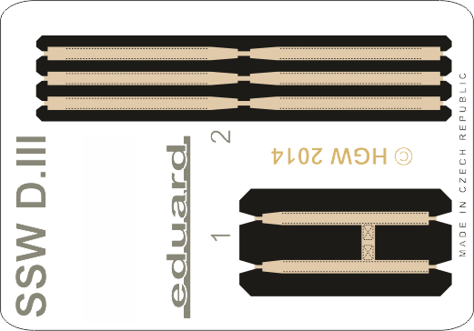 Eduard 49070 SSW D.III seatbelts FABRIC