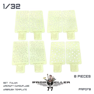 77 Propeller 77PRP078 SET Italian aircraft camo templates (8 pcs.) 1/32
