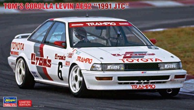 Hasegawa 20624 TOM’S COROLLA LEVIN AE92 &quot;1991 JTC&quot; (Limited Edition) 1/24