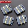Plusmodel DP3076 Canisters w/ holders for Sd.Kfz.234 (6 pcs.) 1/35