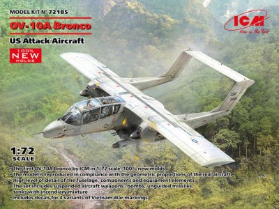 ICM 72185 OV-10A Bronco, US Attack Aircraft (4x camo) 1/72