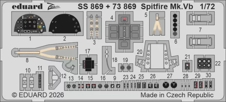 Eduard SS869 Spitfire Mk.Vb (IBG) 1/72