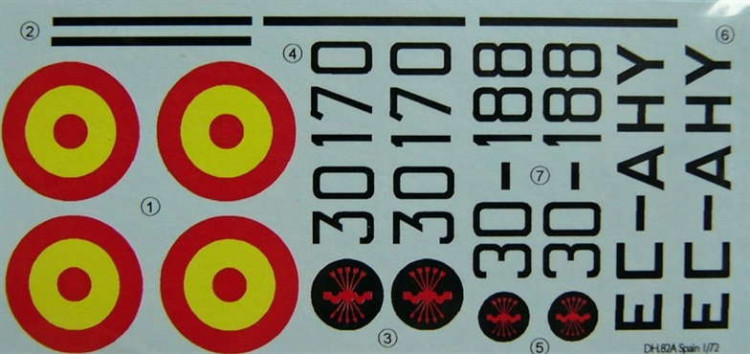 LF Model C72132 Decals DH.82A Tiger Moth over Spain (AZMO) 1/72