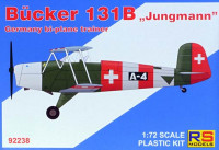 Rs Model 92238 1/72 Bucker 131B German bi-plane trainer (5x camo)