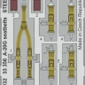 Eduard 33356 A-20G seatbelts STEEL (HKM) 1/32