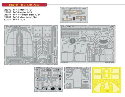 Eduard BIG02404 1/24 F6F-5 (AIRF)