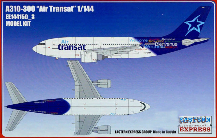 Восточный Экспресс 144150-3 Airbus A310-300 AIR TRANSAT (Limited Edition) 1/144