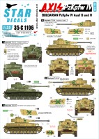 Star Decals 35-C1106 Axis & East European Pz.Kpfw.IV Ausf. F Bulgarian Pz.Kpfw.IV Ausf.G 1/35