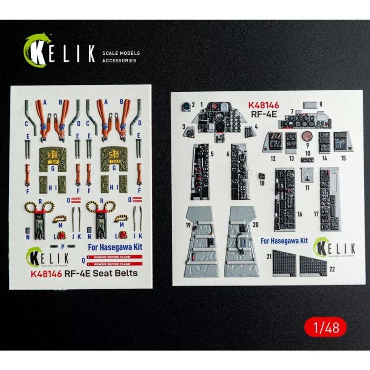 Reskit K48146 RF-4E - interior 3D (HAS) 1/48