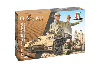 Italeri 06593 Pz.Kpfw.IV F1/F2/G With Afrika Korps Infantry 1/35