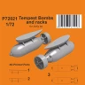Cmk P72021 Tempest Bombs 1000 Lb & racks (3D-Printed) 1/72