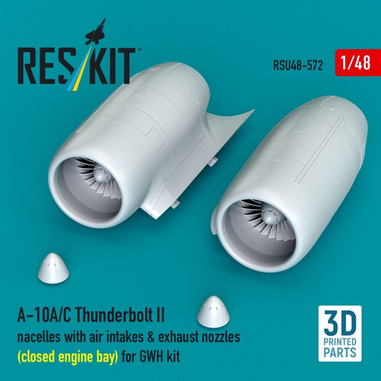 Reskit RSU48-572 A-10A/C Thunderb.II air intakes&exh.nozzles 2 1/48