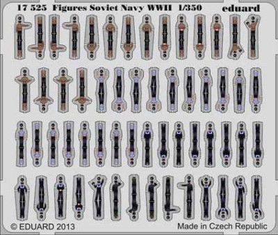 Eduard 17525 Figures Soviet Navy WWII S.A. 1/350 3D