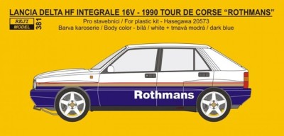 Reji Model 381 Lancia Delta HF Integrale 16V - Rothmans logo 1/24