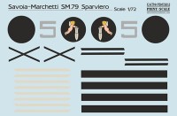 Print Scale M72012 Mask Savoia-Marchetti SM.79 Part 3 1/72