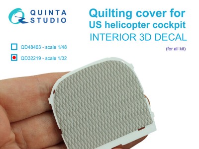 Quinta Studio QD32219 Стеганая обивка для кабин вертолетов США (для всех моделей) 1/32