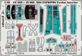 Eduard 49669 MiG-25PD/PDS Foxbat interior S.A. (распродажа)