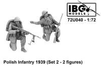 IBG Models U7240 Polish Infantry 1939 - Set No.2 (2 fig.) 1/72