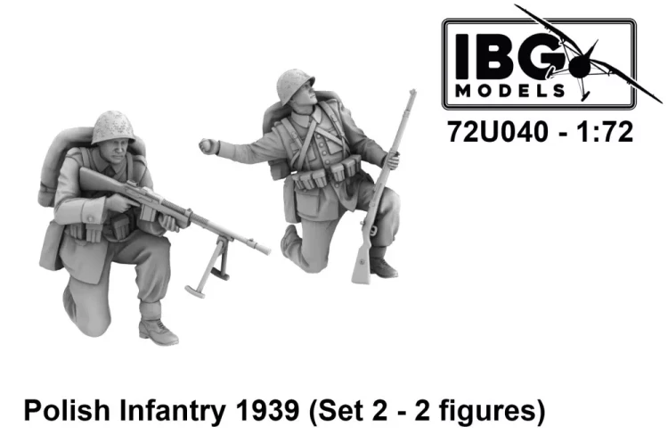 IBG Models U7240 Polish Infantry 1939 - Set No.2 (2 fig.) 1/72