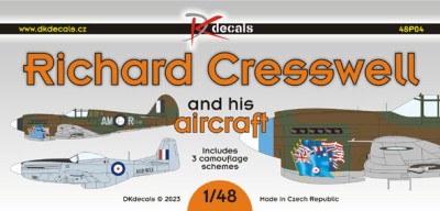 Dk Decals 48P04 Richard Cresswell and his aircraft (3x camo) 1/48