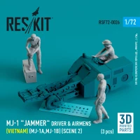 Reskit F72026 MJ-1 Driver&airmens (Vietnam) scene 2 (3 pcs) 1/72