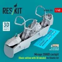 Reskit U48376 Mirage 2000D cockpit (Basic edit.) (KIN) 1/48