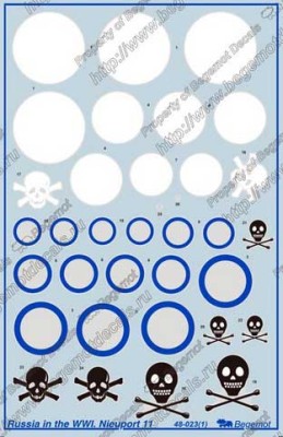 Begemot Decals 48-023 Ньюпор-11 WWI 1/48