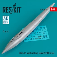 Reskit RSU48358 MiG-25 ventral fuel tank - 5280 litre (1 pc.) 1/48