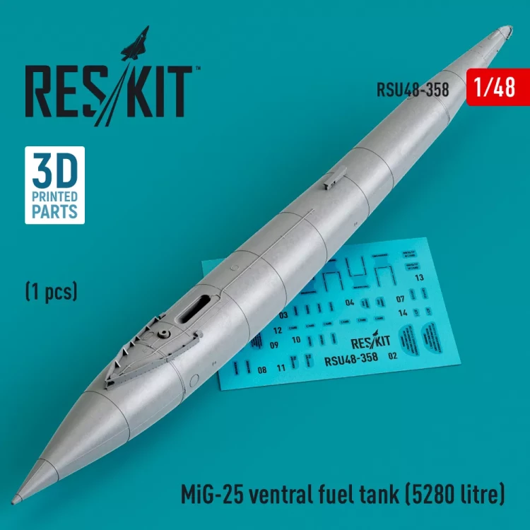 Reskit RSU48358 MiG-25 ventral fuel tank - 5280 litre (1 pc.) 1/48