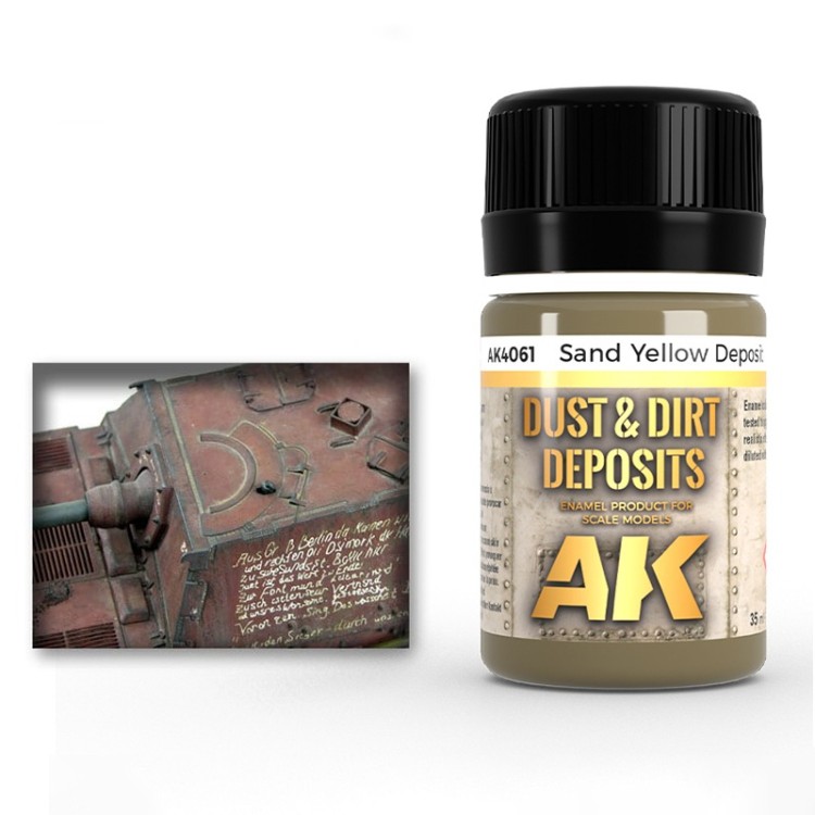 AK Interactive AK-04061 Жидкость "SandYellowDeposit" (скопления желтого песка)