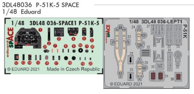 Eduard 3DL48036 P-51K-5 SPACE (EDU) 1/48