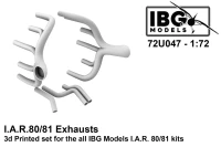 IBG Models U7247 I.A.R. 80/81 Exhausts 1/72