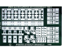 White Ensign Models PE 0735 40mm BOFORS DETAILS (rails, sights, shields) 1/700