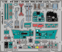 Eduard FE569 MiG-21MF early interior S.A. Weekend