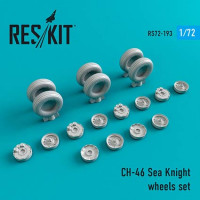 Reskit RS72-0193 CH-46 Sea Knight wheels (FUJI/HOBBYB) 1/72