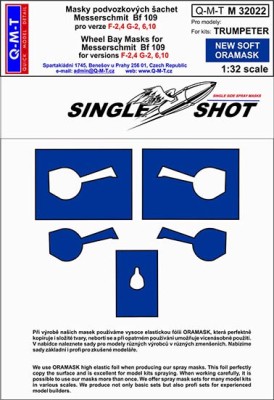 Q-M-T M32022 1/32 Mask Bf 109 F-4, G-2,6,10 (TRUMP)