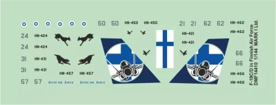 4+ Publications F14410 Decals F/A-18C/D in Finnish AF 1/144