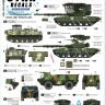 Star Decals 35-C1450 War in Ukraine # 29 Kursk (2) Ukrainian Tanks inside Russia 2024-25 T-80BVM, M113A2, FV432 Mk 2, Renault VAB 1/35