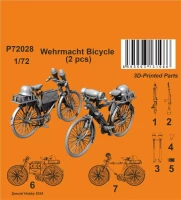 CMK P72028 Wehrmacht Bicycle (2 pcs.) 3D-Print 1/72