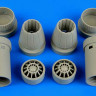 Aires 4644 F/A-18E Super Hornet exhaust nozzles - opened 1/48